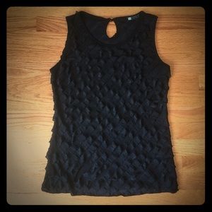 Carole Little Ruffle Blouse Small